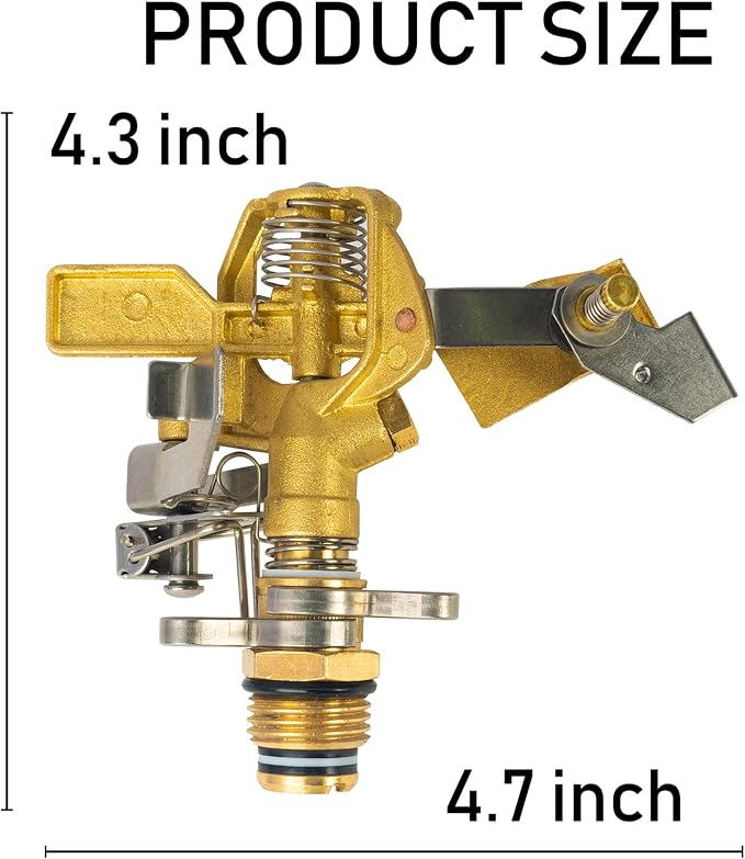 Hourleey Impact Sprinkler on Tripod Base + Water Sprinkler Head