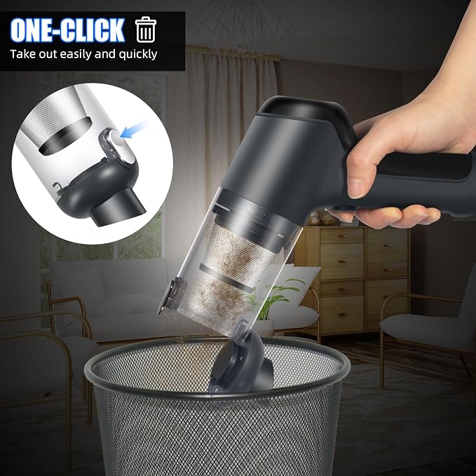 Electric Bug Vacuum Catcher Cordless Handheld Spider & Insect Trap for Humane Removal of Stink Bug,Spotted Lanternfly,Wasp,Beetle & Bedbug,Portable Vacuum with Insect Cage for Indoor Outdoor Use