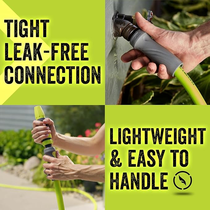 Flexzilla Garden Hose with SwivelGrip, 5/8 in. x 75 ft., Lightweight All-Weather Water Hose, Durable and Flexible, Leak-Free Connections