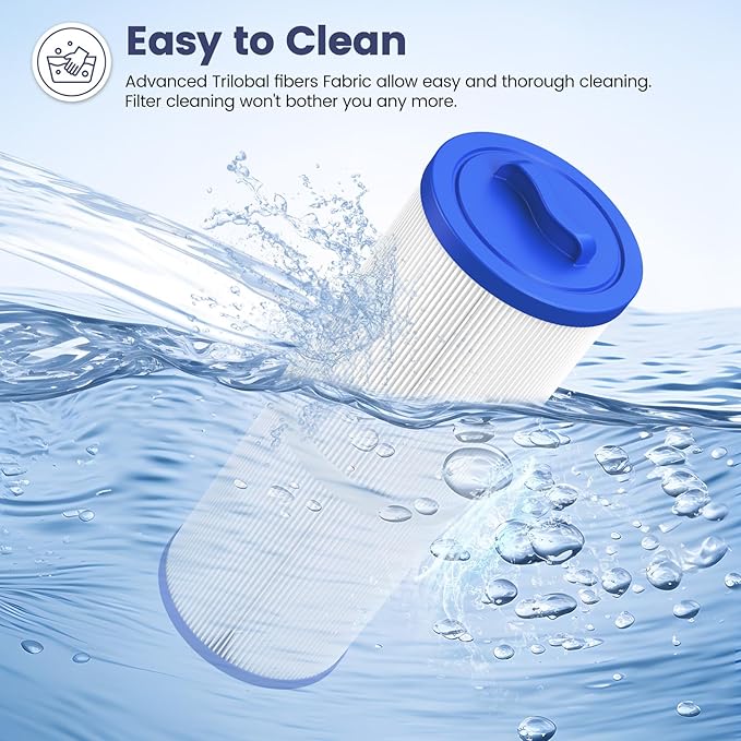 4CH-949 Spa Filter Compatible with Unicel, Pleatco PWW50L, Filbur FC-0172, SD-01143, 817-4050, Baleen AK-90091, Rising Dragon 50, Waterway Teleweir 50 sqft hot tubs Filter Cartridge, 2 Pack