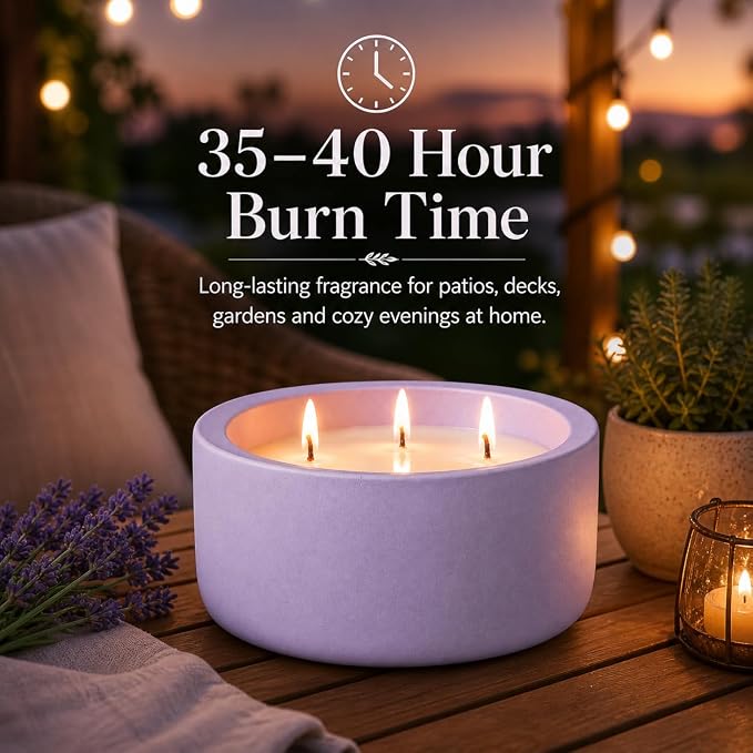 Scented Candles for Home Scented, Non Toxic Soy Candle for Women & Men, Matte Ceramic Jar Perfect Luxury Home Fragrance, Elegant Décor & Gift