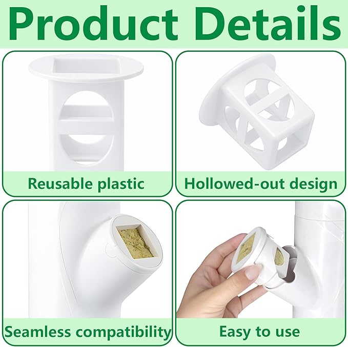 EBaokuup 24 Pcs Grow Cubes for Hydroponic System, Grow Cube Hydroponic Cups Compatible with yCube, Reusable Hydroponic System Grow Cube for Indoor Graden Supplies