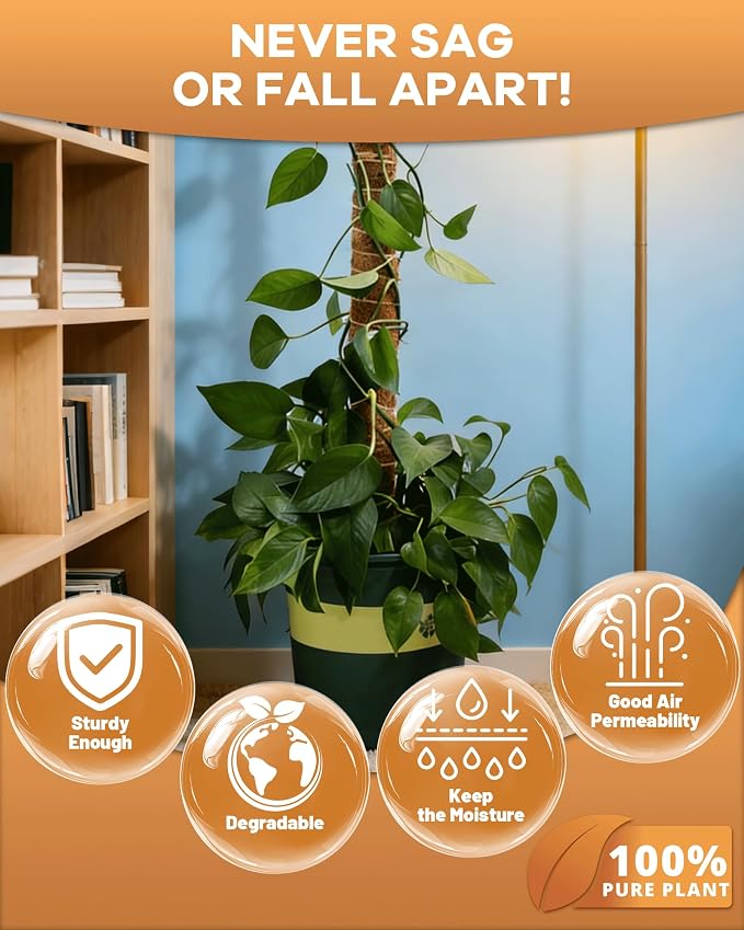 Coco Liners for Planters - 16" x 160" Thick Coconut Fiber, Pre-Drained Planter Liner, Reptile Bedding & Garden Mat | 100% Natural & Biodegradable Coconut Coir for Plants