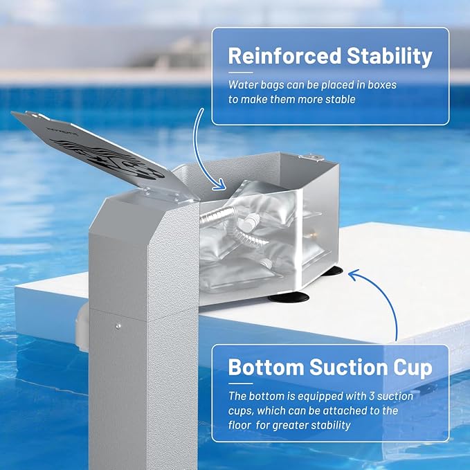 Automatic Pool Filler, Metal Construction with Anti-Corrosion Coating, 2 to 9 Inch Visual Water Level Adjustment, Pool Water Leveler Auto Fill, Pool Stuff, Swimming Accessories