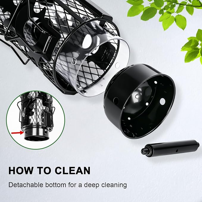 Gbekery Squirrel Proof Bird Feeders for Outdoors Hanging, Black | Metal Wild Bird Feeders for Small Birds with Weight Activated Perches, Weatherproof and Durable, Perfect for Backyard Garden