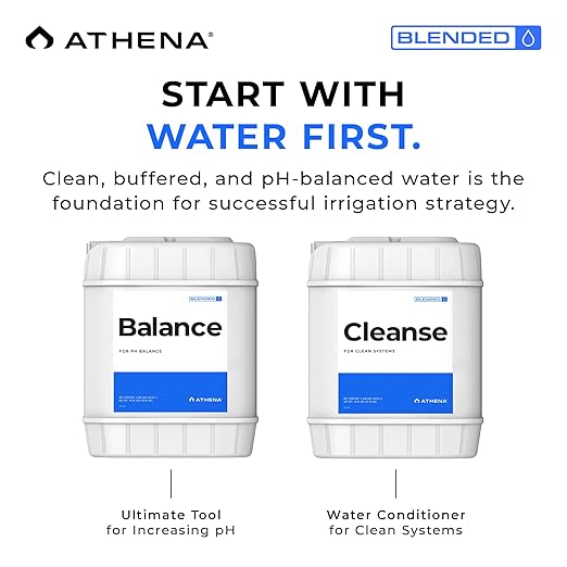 Athena Blended Balance | Liquid pH Buffer & Stabilizer for RO Water | Formula for Hydroponics | Sediment-Free, Dosatron Compatible | 5 Gallon