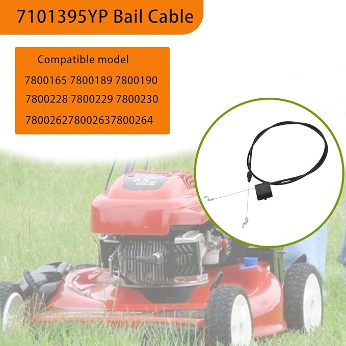 7101395YP Mower Control Cable, for Briggs & Stratton 7101395YP，7800165, 7800189, 7800190, 7800228, 7800229