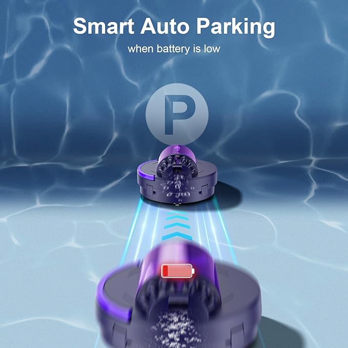 X1 Cordless Robotic Pool Vacuum, Automatic Pool Cleaner with 45W Dual-Motor, Ideal for Inground Above-Ground Flat Pool, 2L Debris Capacity