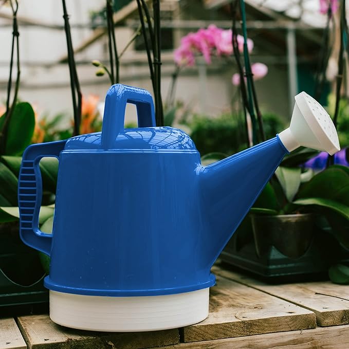 Bloem Watering Can Deluxe 2 Gallon (256 Fl Oz) Classic Blue