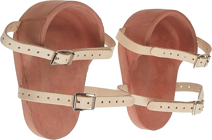 Custom Leathercraft CLC 318 Professional Heavy-Duty Molded Rubber Kneepads,Brown