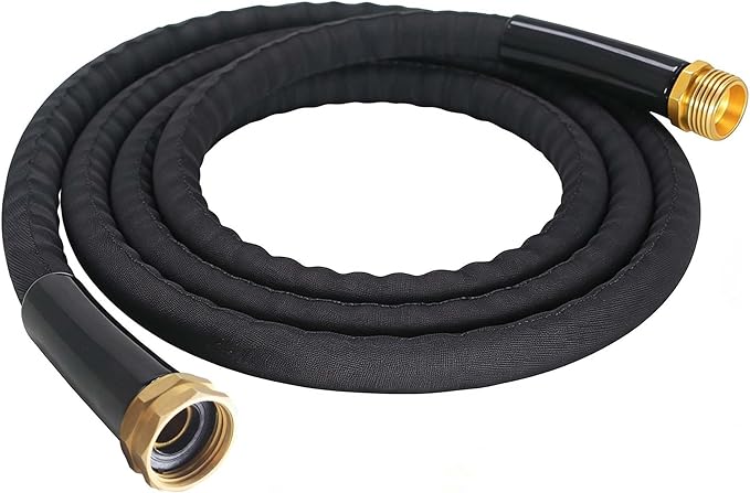 Garden Hose 15FT Lightweight Flexible Water Hose – Kink-Free Abrasion Resistant Outdoor Hose, Easy Storage, Connects to Other Lengths for Balcony, RV, Bathroom Short-Distance Use