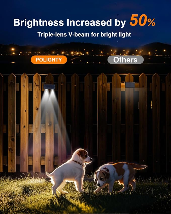 Solar Step Lights (Cool, DownSide-16Pack) | Solar Powered, Outdoor Steps