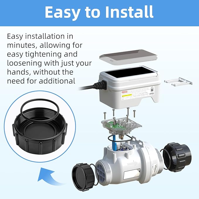 520670 The Exact Acid Washing Kit Compatible with Pentair Intellichlor Salt Chlorinator Models, Salt Cell Cleaning Cap fit for Pentair Salt Chlorinator IC60, IC40, IC20, IC15