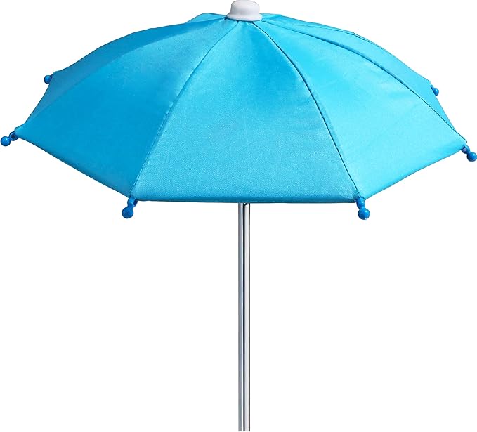 Replacement Mini Umbrella for COZYNUT Squirrel Feeder Picnic Table (Azure Blue)