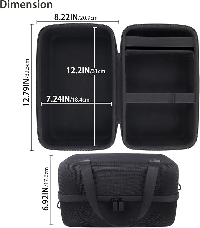 co2CREA Hard Travel Case Compatible with Anker SOLIX C300 / C200X Portable Power Station, Outdoor 288Wh LiFePO4 Battery 300W Solar Generator