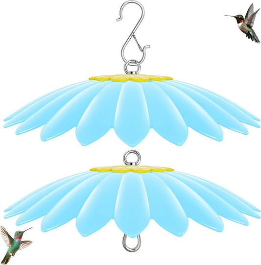 13.5 inch Bird Feeder Rain Guard,Hummingbird Feeder Shade Dome Cover,Umbrella Cover for Bird House for Outdoor,Squirrel Baffle(Blue) 2 Pack