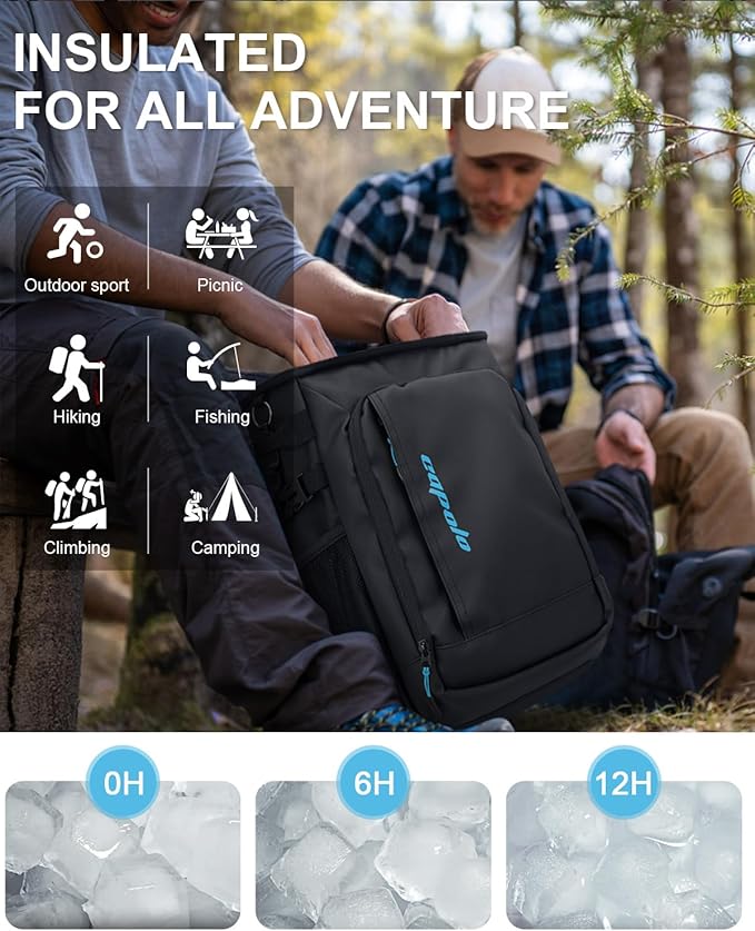 Capolo Cooler Backpack Insulated Waterproof for Women Men,36/45 Cans Lunch Backpack Coolers Leak Proof Soft Cooler Bag Ice Chest for Camping Beach