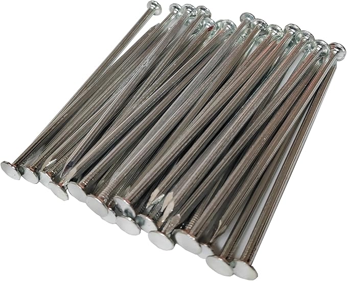 Landscape Stakes,Metal Galvanized Landscape Spikes for Artificial Turf,Tent Spikes,Paver Edging (50, 6 in)