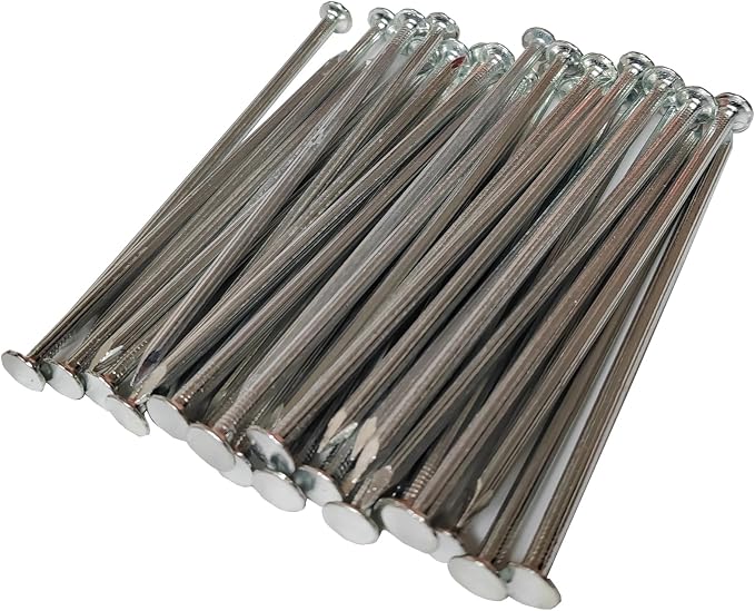 Landscape Stakes,Metal Galvanized Landscape Spikes for Artificial Turf,Tent Spikes,Paver Edging (9, 8 in)