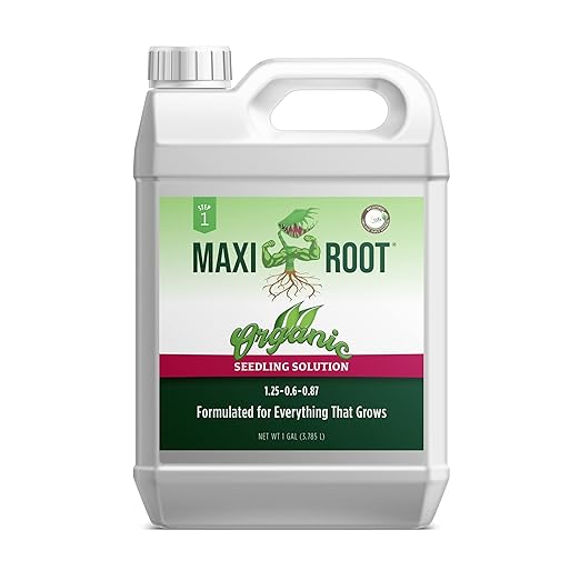 Organic Seedling Fertilizer 1 Gal, CDFA Organic Registered. Plant Care Fertilizer for Vegetable Gardens Like Tomato, Cucumber, Beans, Carrots and All Other Plants