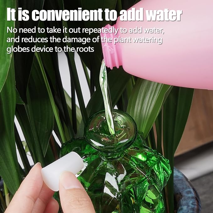 KGCCIZI Self Watering Planter Insert. Plant Watering Devices. Plant Watering Bulbs. 3-PCS Plant Watering Globes. Cactus Shape Self Watering Globes