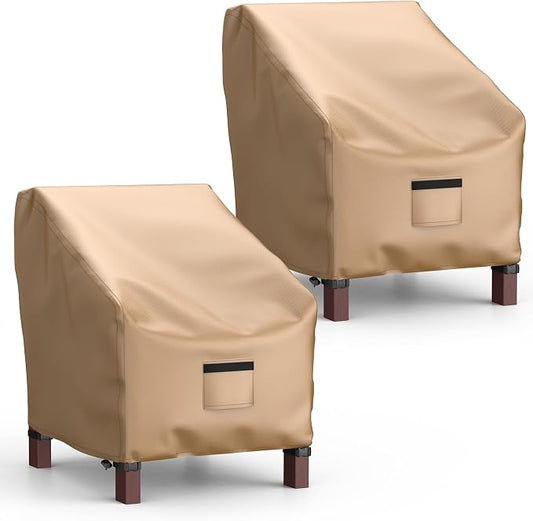Patio Chair Covers Waterproof, Mrrihand Lounge Deep Seat Cover, Heavy Duty Outdoor Lawn Patio Furniture Covers, 36" W x 37" D x 36" H - 2 Pack