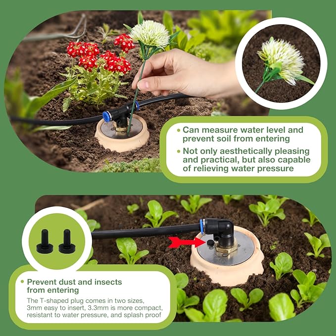 2pcs 3.1x3.1x6in 17oz Drip Irrigation System Olla Watering System Insert Devices for Vacation Garden Use Terracotta Olla Pots Automatic Tree Waterer Plant Watering Devices