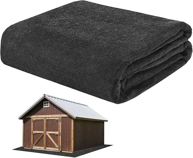 M METERXITY 3MM Thickened Outdoor Storage Shed Mat, 9.2 x 5 FT Garage Floor Mats with Reusable, Washable, Non Slip, Durable for Protects Garage Floors/Driveways/Entrance Doors/Deck [Gray]