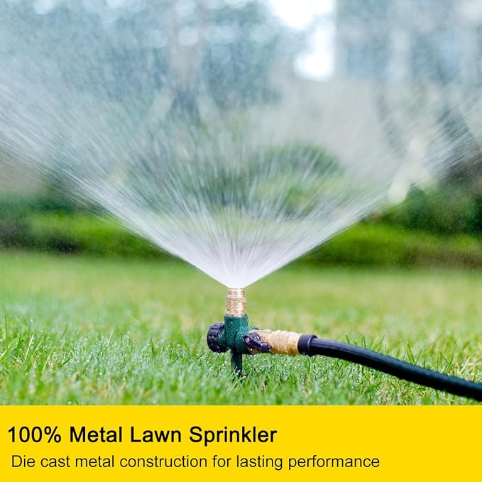 FANHAO 2 Pack Metal Lawn Sprinkler +16 Inch Metal Garden Watering Wand