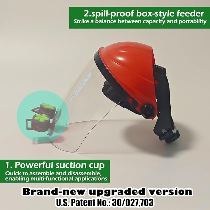 Hummingbird Feeder Helmet | Easy-Install Hummingbird Feeder Hat | 2 Feeding Ports, Round Nectar Box, Leak-Proof & Quick to Refill, 2PCS