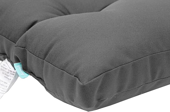 QILLOWAY Outdoor High Back Chair Cushion for Adirondack, All Weather Rocking Chair Cushions Thick Padded Replacement for Patio Furniture Set of 4,Dark Grey