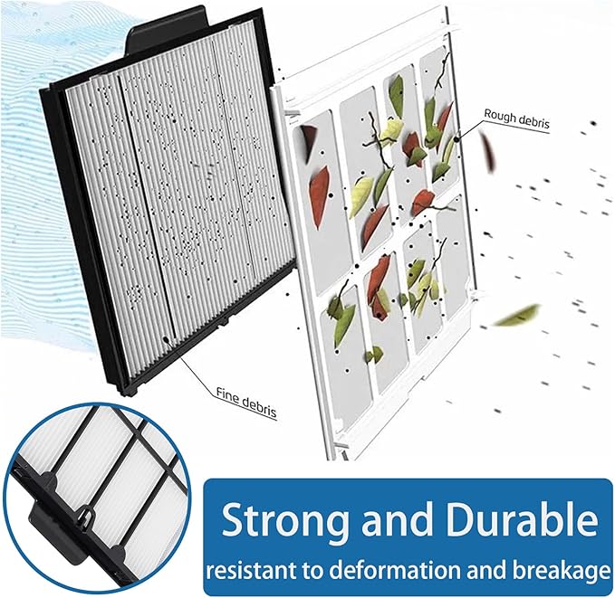 Replace Part#9991467-R4 Ultra-Fine Filter Panels Compatible with Dolphin Robotic Pool Cleaners,Pleated Cartridge Filter Replacement for Dolphin S200,Proteus DX4,Active 20,Active 30,S300i,M600