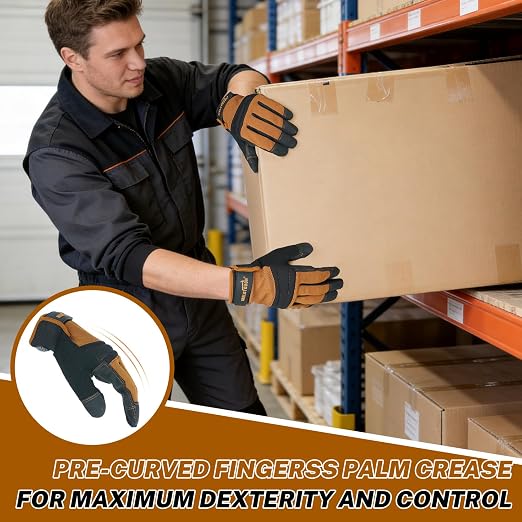 MELOTOUGH Kneeling Pad for Work,Work Gloves for Mechanic,Construction,Gardening,Yard,Warehouse