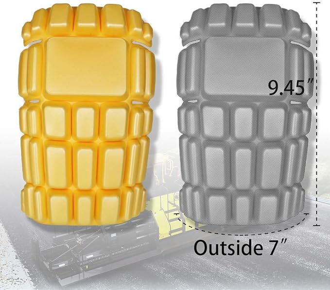 3 Pairs Foam Knee Pad Inserts,Cargo Pants Knee Pads,Gardening Knee Pads 9.45''x6.6''×0.7"(L-Durable)