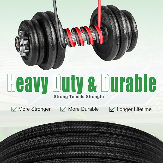 Twin Wire 30 Feet Solar Extension Cable 10AWG with -IP67- Female and Male Connector, Bonus Four Pairs of Free Connector Solar Panel Adapter kit Tools (6 Pairs connectors)