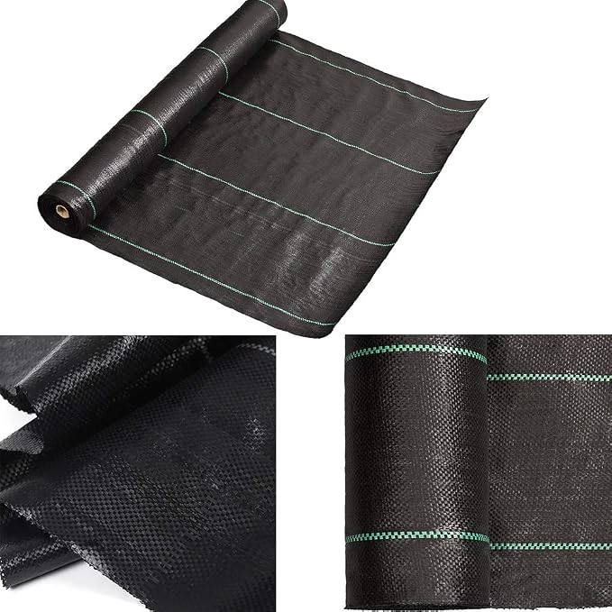 Petgrow Heavy Duty Weed Barrier Landscape Fabric for Outdoor Gardens, Non Woven Weed Blockr Fabric - Garden Landscaping Fabric Roll - Weed Control Fabric in Rolls(4FTx100FT)