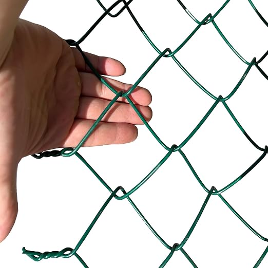13 Gauge 36inX33ft Green PVC Coated Galvanized Wire Fence Mesh 2.5in Chicken Wire Fencing Chain Link Fence Garden Fencing Poultry Netting/for Yard Fence