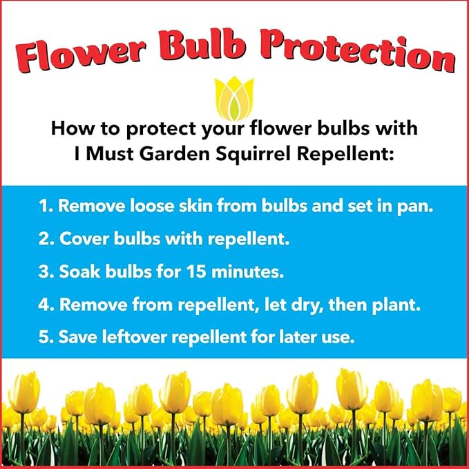 I Must Garden Squirrel Repellent: Protects Vehicles, Plants, Decking, & Furniture – Works on Chipmunks – 32oz Ready to Use