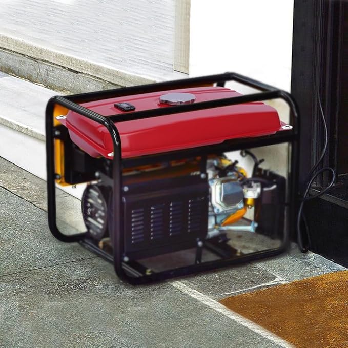 Generator Gas Fuel Tank 5 Gallons / 18.9 Liters Universal Generator Gas Tank with Valve Petcock Filter for EC2500