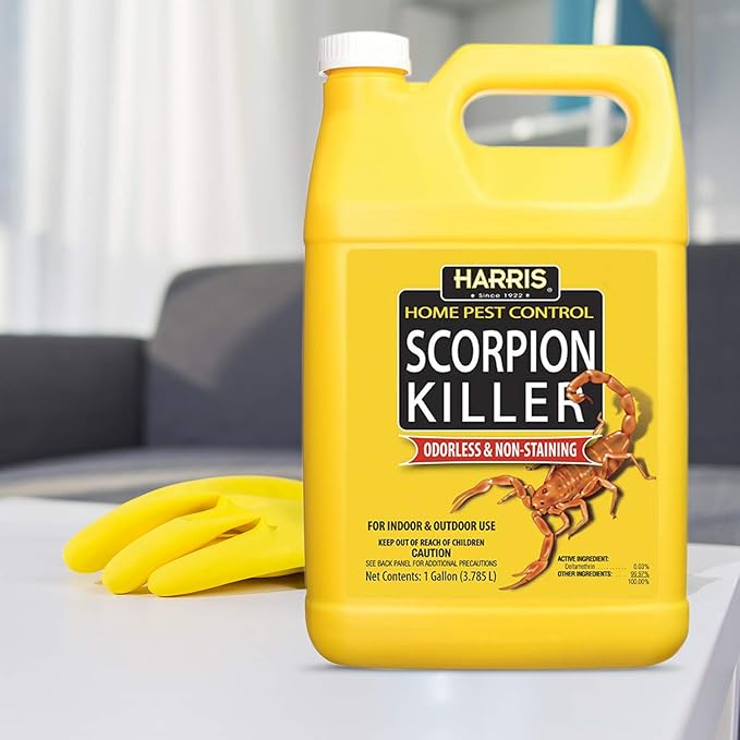 Harris Scorpion Killer, Liquid Spray with Odorless and Non-Staining Extended Residual Kill Formula (Gallon) 128 Fl Oz
