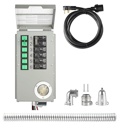 Nature's Generator Transfer Switch 6-Circuits 120/240V 30A Non-Automatic Power Transfer Kit