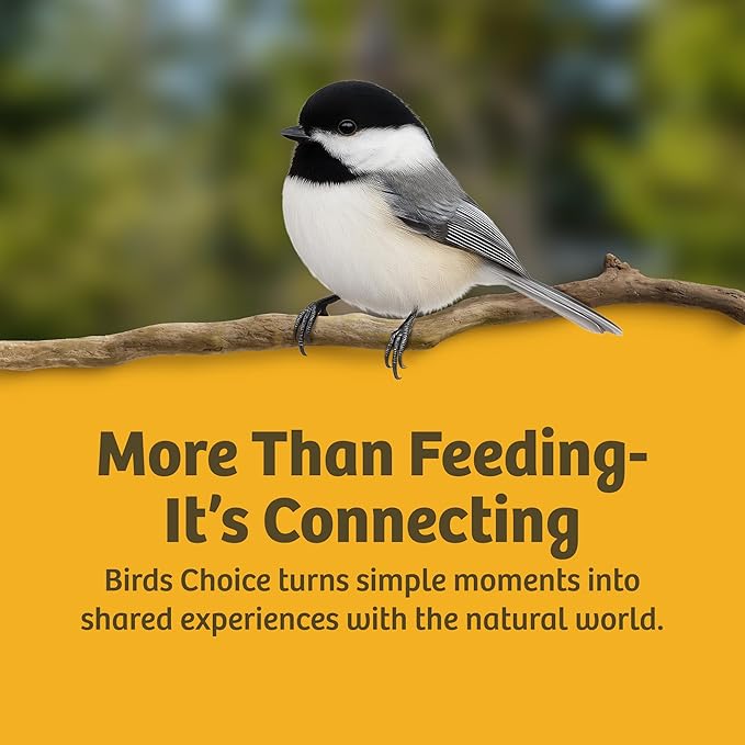 Birds Choice Suet Feeder with Tail Prop, Holds 1 Suet Cake | Hanging Suet Bird Feeder with Roof, Woodpeckers, Jays, Nuthatches | Sturdy for Garden & Backyard | Taupe & Brown, 8"L x 3"W x 12"H