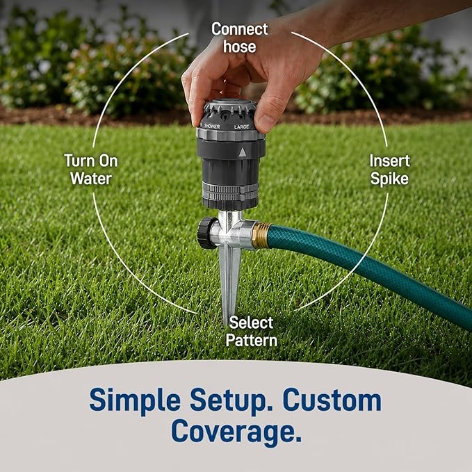 6-Pack H2O-6 Gear Drive Sprinkler - Versatile Gear Drive for Efficient Lawn Watering (6-Pack H2O-6 Gear Drive Sprinkler)