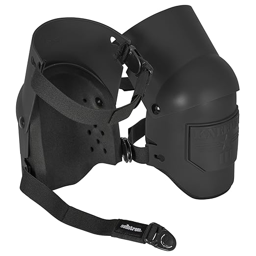 Sellstrom Ultra Flex KneePro Professional Knee Pads for Men & Women with Thick Foam Cushioning & Heavy Duty Hard Outer Shell - Adjustable Straps with Quick-Clips & Ergonomic Metal Hinges - for Construction Work, Gardening, Roofing, Flooring