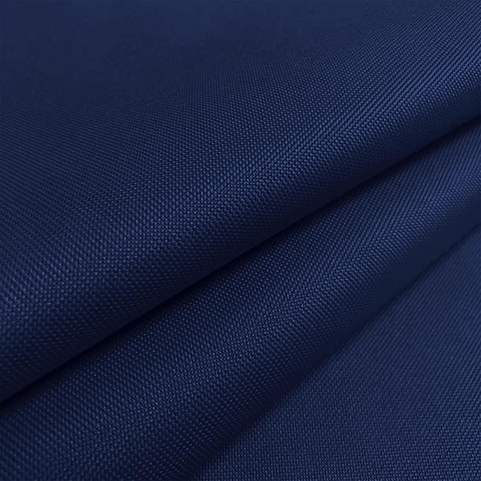 Waterproof Canvas Fabric by The Yard 58" W 600D Upholstery Polyester Material Indoor Outdoor Water Resistant Fabric for Chair Cushion Furniture Cover Sewing DIY Cloth, 1 Yard Navy Blue