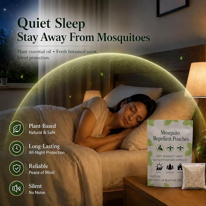 Furiseng|Natural Mosquito Repellent Outdoor Patio (10 Pack),Long-Lasting 60-Day Protection, DEET-Free & Family Safe,Indoor & Outdoor Use,Mosquito Repellent for Yard, Patio, Camping & Travel