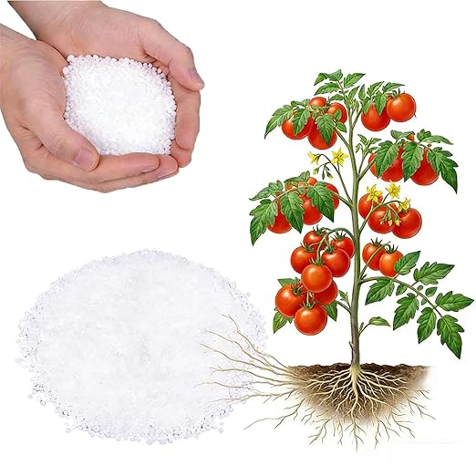 6LB Calcium Nitrate Fertilizer, 15-0-0 Nitrogen Fertilizer with Calcium, Indoor Plant Fertilizer, Plant Food for Houseplants, Lawn, Vegetable, Trees, Boost Stem & Leaf Growth, Improves Root Health