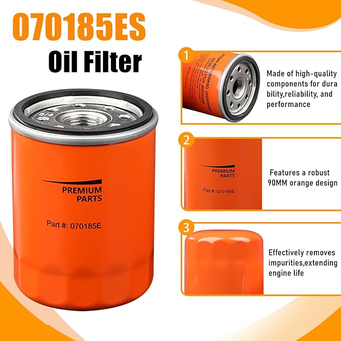 6485 Maintenance Kit Air Filter 0J8478S Oil Filter 070185E Replacement for Ge-nerac 20kW 22kW Standby Generators 999cc Engine