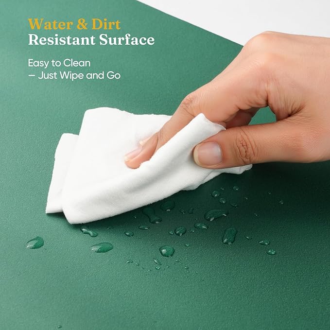 Grenebo High-Density NBR Foam Garden Kneeling Pad, 1.6" Extra Thick Gardening Pads for Kneeling, Ultra Soft Kneeling Pads for Gardening, Work, Exercise, Yoga, Bathing Baby, 17.3×11×1.6 in, Green