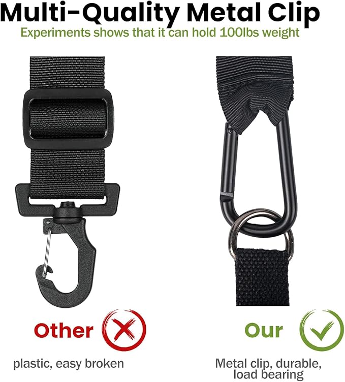 Trimmer Strap for Weed Eater Shoulder Strap Harness[Upgraded Elastic Part], Compatible with EGO/Greenworks String Trimmer, Leaf Blower, & Shrub Trimmers